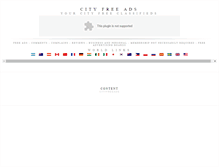 Tablet Screenshot of cityfreeads.com
